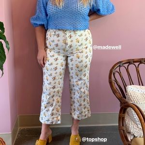 Madewell floral printed jeans
